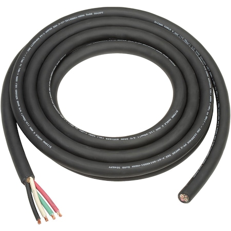 Global Industrial 25' L Cable SO 6/4 Wire For Salamander Heater, With Terminals 246064